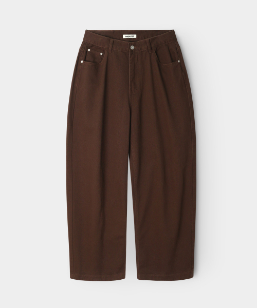 INDUST(インダスト)の「バレルフィットカーブドワイドパンツ_チャコール(その他パンツ・レディース・チャコール・1(S)/2(M)/3(L))」の10枚目の写真