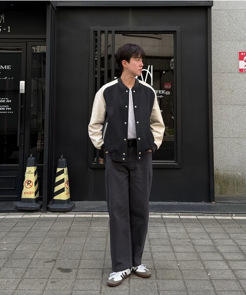 INDUST(インダスト)の「バレルフィットカーブドワイドパンツ_チャコール(その他パンツ・レディース・チャコール・1(S)/2(M)/3(L))」の14枚目の写真