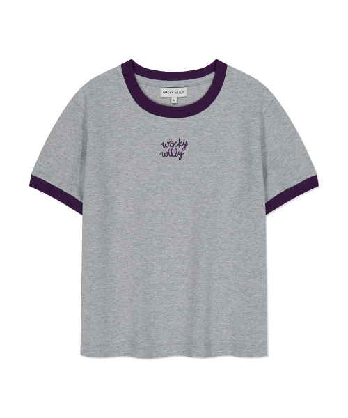 Wacky WiLLy(ワッキーウィリー)の「ウィメンズロゴリンガークロップ半袖Tシャツグレー(Tシャツ/カットソー・レディース・その他・SMALL/MEDIUM)」の1枚目の写真