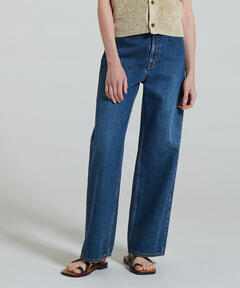 Middle straight blue denim ミドルストレートブルーデニム（デニム
