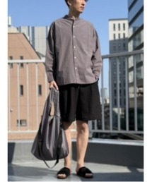 CrawLey edge（クローリーエッジ）の「【CrawLey edge/  クローリーエッジ】Olympic Cotton Band Collar Shirt/ オリンピック コットン バンドカラー シャツ（シャツ/ブラウス）」