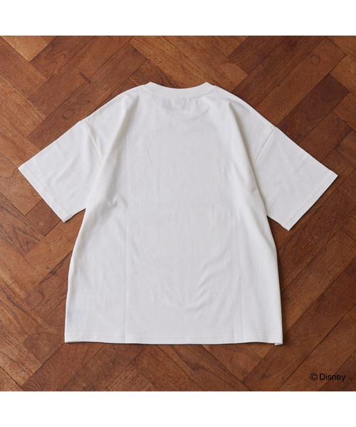 Fluffy BROTHERS(フラッフィーブラザーズ)の「【Disney】プリントTシャツ(Tシャツ/カットソー・メンズ・オフホワイト/チャコールグレー・M)」の16枚目の写真