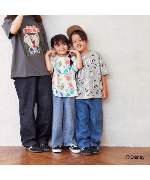 Fluffy BROTHERS(フラッフィーブラザーズ)の「【Disney】プリントTシャツ(Tシャツ/カットソー・メンズ・オフホワイト/チャコールグレー・M)」の3枚目の写真