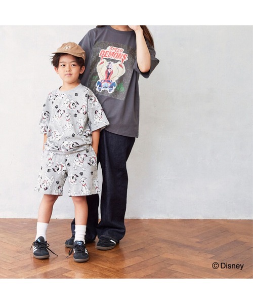 Fluffy BROTHERS(フラッフィーブラザーズ)の「【Disney】プリントTシャツ(Tシャツ/カットソー・メンズ・オフホワイト/チャコールグレー・M)」の6枚目の写真