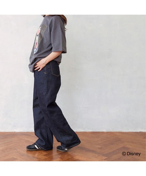 Fluffy BROTHERS(フラッフィーブラザーズ)の「【Disney】プリントTシャツ(Tシャツ/カットソー・メンズ・オフホワイト/チャコールグレー・M)」の8枚目の写真