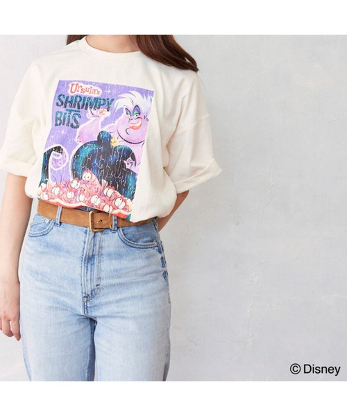 Fluffy BROTHERS(フラッフィーブラザーズ)の「【Disney】プリントTシャツ(Tシャツ/カットソー・メンズ・オフホワイト/チャコールグレー・M)」の22枚目の写真