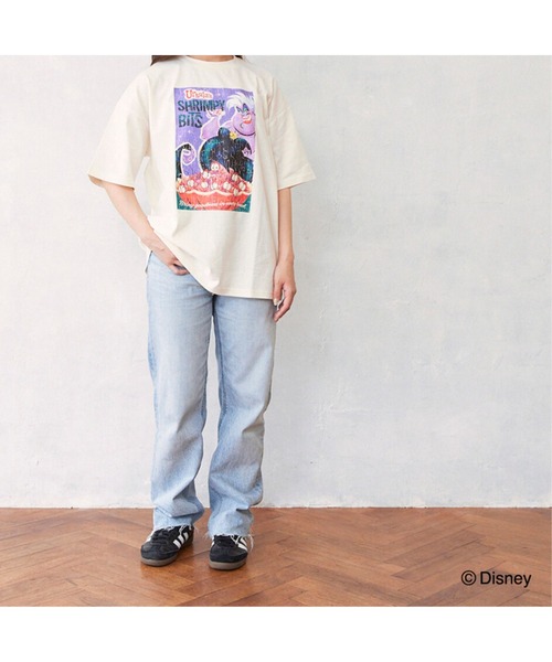 Fluffy BROTHERS(フラッフィーブラザーズ)の「【Disney】プリントTシャツ(Tシャツ/カットソー・メンズ・オフホワイト/チャコールグレー・M)」の21枚目の写真
