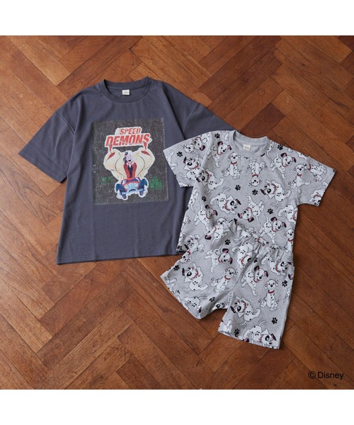 Fluffy BROTHERS(フラッフィーブラザーズ)の「【Disney】プリントTシャツ(Tシャツ/カットソー・メンズ・オフホワイト/チャコールグレー・M)」の12枚目の写真