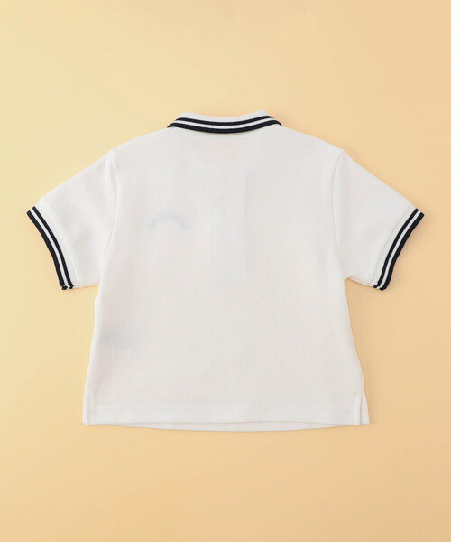COMME CA ISM（コムサイズム）の「鹿の子ライン入り ポロシャツ(ベビーサイズ)（ポロシャツ・キッズ・ネイビー/サックスブルー/グリーン/レッド/ホワイト・80-90cm）」の7枚目の写真
