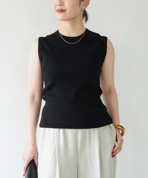 Deuxieme Classe(ドゥーズィエムクラス)の「* Dignity sleeveless(Tシャツ/カットソー・レディース・ブラック/ライトグリーン/ベージュ系その他/ブラウン/ホワイト・FREE)」の20枚目の写真