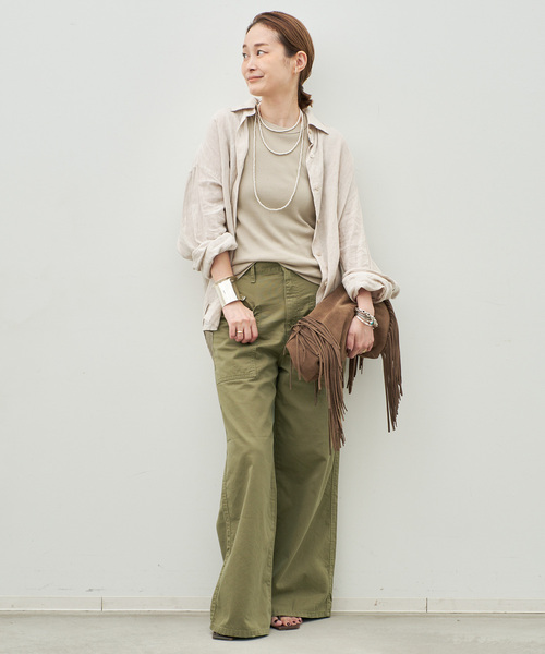 Deuxieme Classe（ドゥーズィエムクラス）の「* Dignity sleeveless（Tシャツ/カットソー・レディース・ブラック/ライトグリーン/ベージュ系その他/ブラウン/ホワイト・FREE）」の9枚目の写真