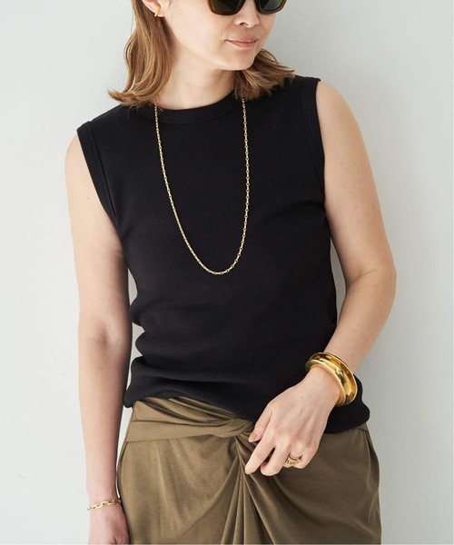 Deuxieme Classe（ドゥーズィエムクラス）の「* Dignity sleeveless（Tシャツ/カットソー・レディース・ブラック/ライトグリーン/ベージュ系その他/ブラウン/ホワイト・FREE）」の10枚目の写真