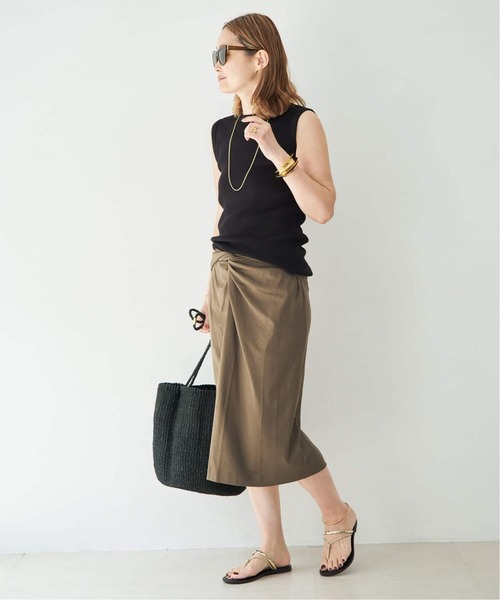 Deuxieme Classe（ドゥーズィエムクラス）の「* Dignity sleeveless（Tシャツ/カットソー・レディース・ブラック/ライトグリーン/ベージュ系その他/ブラウン/ホワイト・FREE）」の14枚目の写真