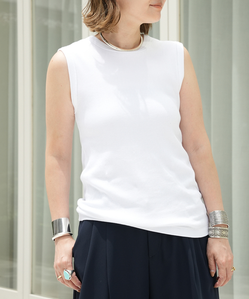 Deuxieme Classe（ドゥーズィエムクラス）の「* Dignity sleeveless（Tシャツ/カットソー・レディース・ブラック/ライトグリーン/ベージュ系その他/ブラウン/ホワイト・FREE）」の22枚目の写真
