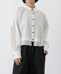 LUCA/LADY LUCK LUCA | LC/LLL シースルー切替ショート丈ブラウス(シャツ/ブラウス)