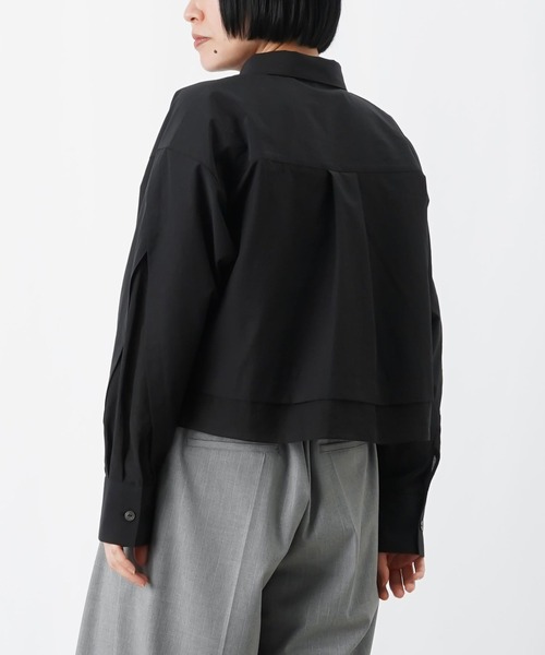 LUCA/LADY LUCK LUCA（ルカ/レディラックルカ）の「LC/LLL シースルー切替ショート丈ブラウス（シャツ/ブラウス・レディース・ブラック/オフホワイト・FREE）」の10枚目の写真