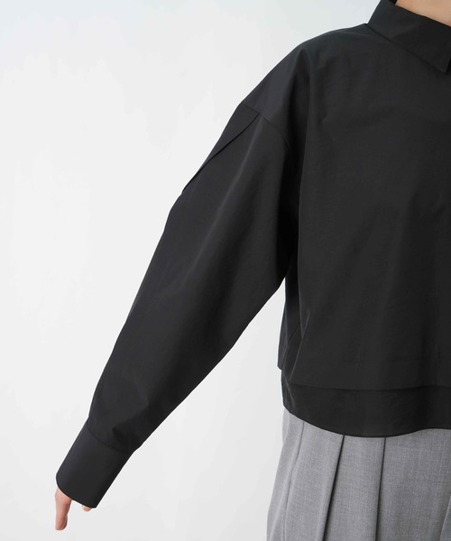 LUCA/LADY LUCK LUCA（ルカ/レディラックルカ）の「LC/LLL シースルー切替ショート丈ブラウス（シャツ/ブラウス・レディース・ブラック/オフホワイト・FREE）」の17枚目の写真