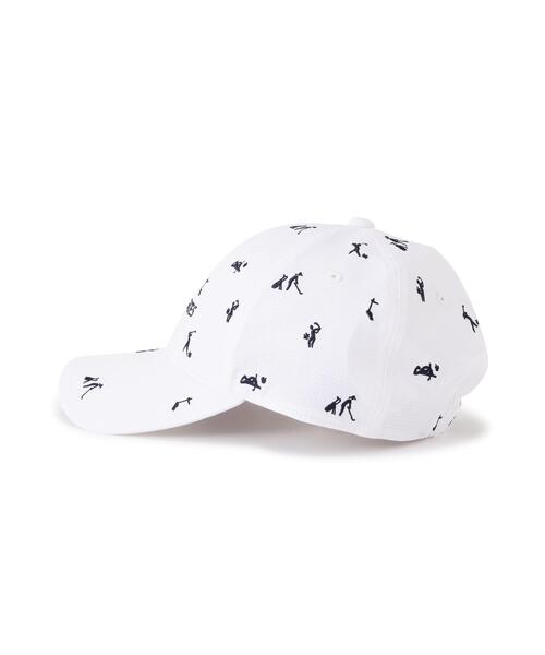 PEARLY GATES(パーリーゲイツ)の「【PEARLY GATES】ゴルフ柄刺繍CAP(キャップ・レディース・グリーン系その他2/ダークインディゴブルー/ホワイト系その他・FREE)」の5枚目の写真