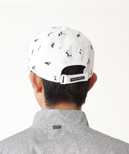 PEARLY GATES(パーリーゲイツ)の「【PEARLY GATES】ゴルフ柄刺繍CAP(キャップ・レディース・グリーン系その他2/ダークインディゴブルー/ホワイト系その他・FREE)」の12枚目の写真