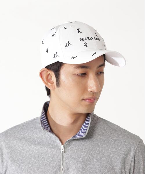 PEARLY GATES(パーリーゲイツ)の「【PEARLY GATES】ゴルフ柄刺繍CAP(キャップ・レディース・グリーン系その他2/ダークインディゴブルー/ホワイト系その他・FREE)」の2枚目の写真