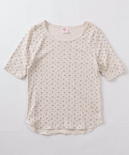 JEMORGAN(ジェーイーモーガン)の「【87】【JEMORGAN/ジェーイーモーガン】花柄 フライス クルーネックTシャツ/レディース/26SUMMER NEW(Tシャツ/カットソー・レディース・ブラック/レッド/ネイビー/ブルー・FREE)」の5枚目の写真