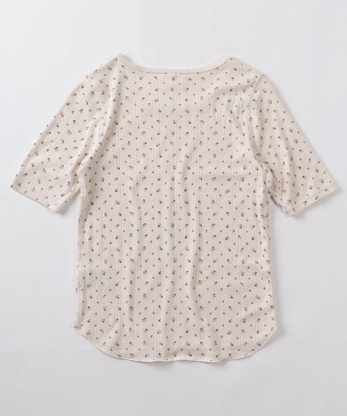 JEMORGAN(ジェーイーモーガン)の「【87】【JEMORGAN/ジェーイーモーガン】花柄 フライス クルーネックTシャツ/レディース/26SUMMER NEW(Tシャツ/カットソー・レディース・ブラック/レッド/ネイビー/ブルー・FREE)」の6枚目の写真