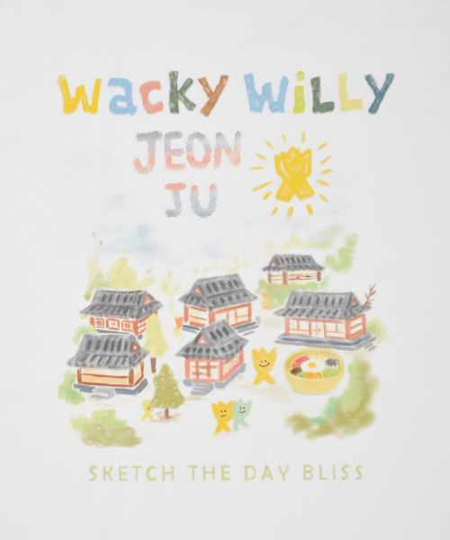 Wacky WiLLy(ワッキーウィリー)の「キキトラベルシリーズ全州Tシャツホワイト(Tシャツ/カットソー・レディース・その他・SMALL/MEDIUM/LARGE/X-LARGE)」の2枚目の写真