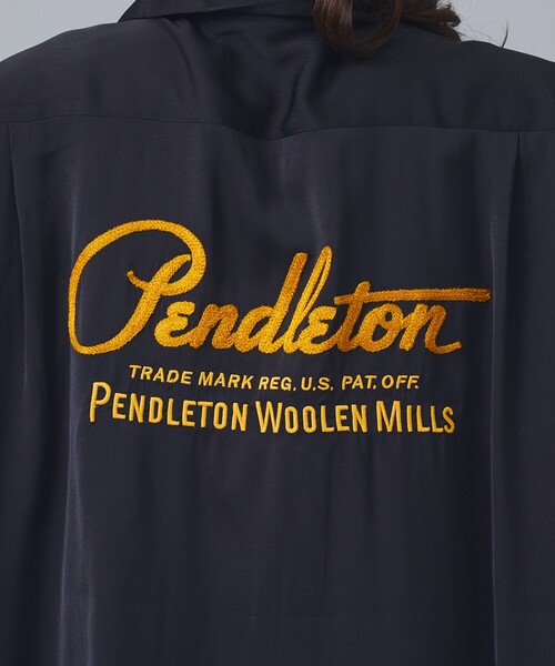 PENDLETON（ペンドルトン）の「【PENDLETON/ペンドルトン】ロゴエンブレム 刺繍 半袖シャツ / ユニセックス（シャツ/ブラウス・メンズ・ブラック/オフホワイト・M/L）」の8枚目の写真