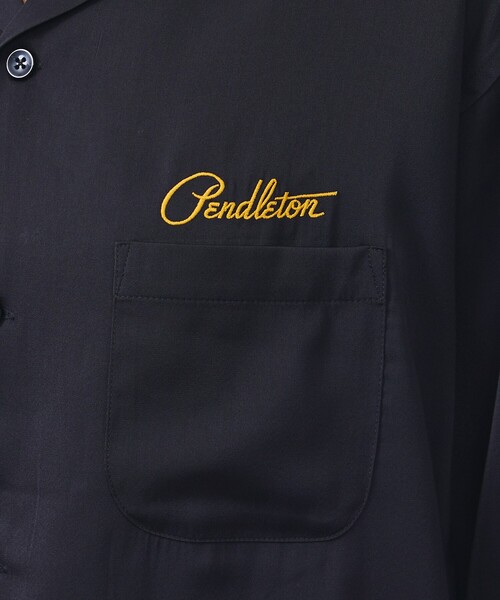PENDLETON（ペンドルトン）の「【PENDLETON/ペンドルトン】ロゴエンブレム 刺繍 半袖シャツ / ユニセックス（シャツ/ブラウス・メンズ・ブラック/オフホワイト・M/L）」の10枚目の写真