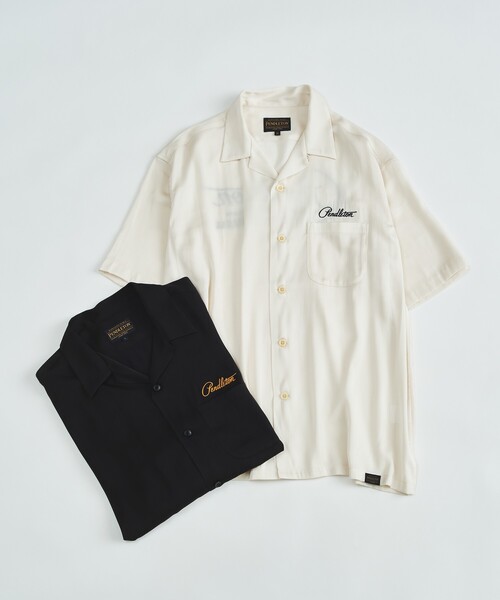 PENDLETON（ペンドルトン）の「【PENDLETON/ペンドルトン】ロゴエンブレム 刺繍 半袖シャツ / ユニセックス（シャツ/ブラウス・メンズ・ブラック/オフホワイト・M/L）」の15枚目の写真