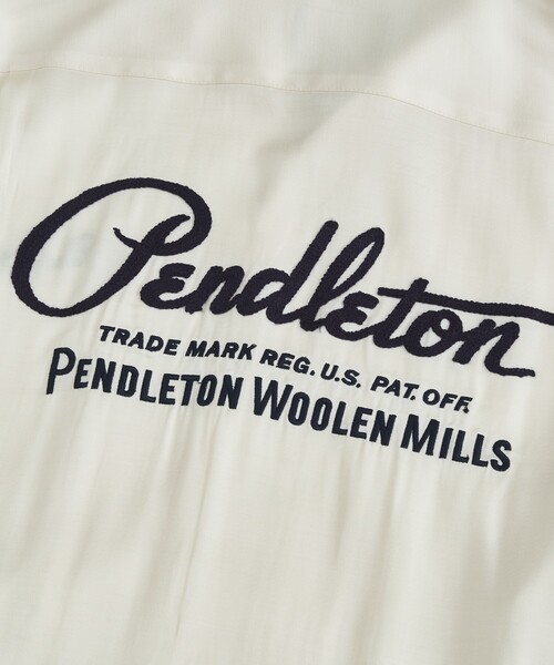 PENDLETON（ペンドルトン）の「【PENDLETON/ペンドルトン】ロゴエンブレム 刺繍 半袖シャツ / ユニセックス（シャツ/ブラウス・メンズ・ブラック/オフホワイト・M/L）」の18枚目の写真