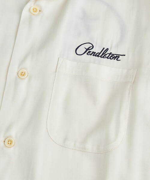 PENDLETON（ペンドルトン）の「【PENDLETON/ペンドルトン】ロゴエンブレム 刺繍 半袖シャツ / ユニセックス（シャツ/ブラウス・メンズ・ブラック/オフホワイト・M/L）」の20枚目の写真