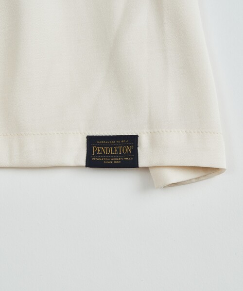 PENDLETON（ペンドルトン）の「【PENDLETON/ペンドルトン】ロゴエンブレム 刺繍 半袖シャツ / ユニセックス（シャツ/ブラウス・メンズ・ブラック/オフホワイト・M/L）」の21枚目の写真
