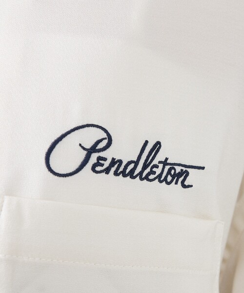 PENDLETON（ペンドルトン）の「【PENDLETON/ペンドルトン】ロゴエンブレム 刺繍 半袖シャツ / ユニセックス（シャツ/ブラウス・メンズ・ブラック/オフホワイト・M/L）」の22枚目の写真