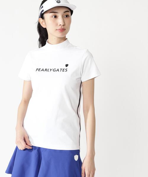 PEARLY GATES(パーリーゲイツ)の「【PEARLY GATES】メッシュジャージ(Tシャツ/カットソー・レディース・ネイビー/ホワイト・MEDIUM/SMALL/LARGE)」の4枚目の写真
