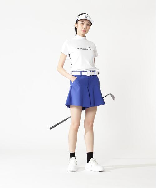 PEARLY GATES(パーリーゲイツ)の「【PEARLY GATES】メッシュジャージ(Tシャツ/カットソー・レディース・ネイビー/ホワイト・MEDIUM/SMALL/LARGE)」の5枚目の写真
