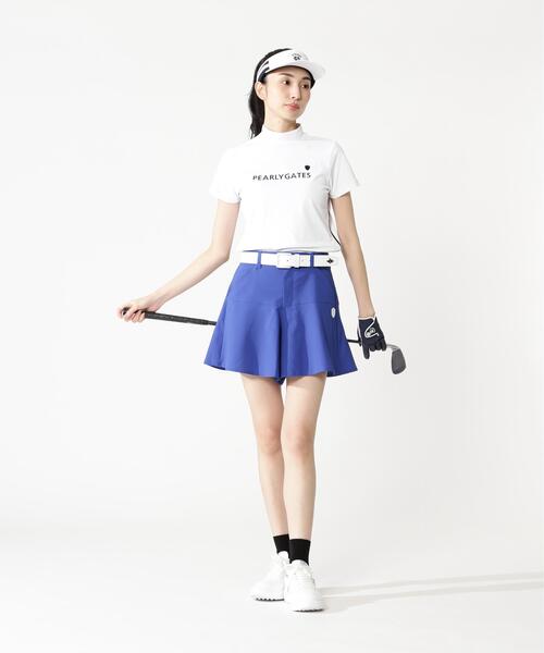 PEARLY GATES(パーリーゲイツ)の「【PEARLY GATES】メッシュジャージ(Tシャツ/カットソー・レディース・ネイビー/ホワイト・MEDIUM/SMALL/LARGE)」の6枚目の写真