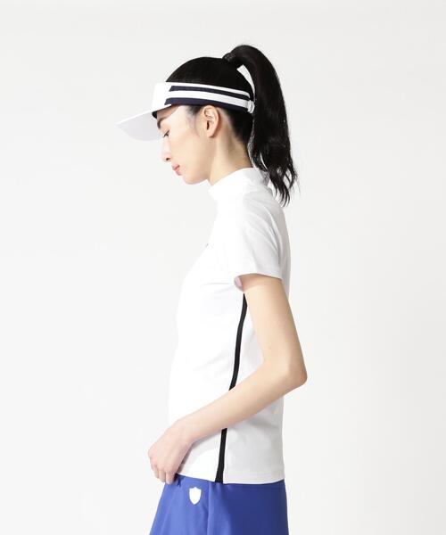 PEARLY GATES(パーリーゲイツ)の「【PEARLY GATES】メッシュジャージ(Tシャツ/カットソー・レディース・ネイビー/ホワイト・MEDIUM/SMALL/LARGE)」の7枚目の写真