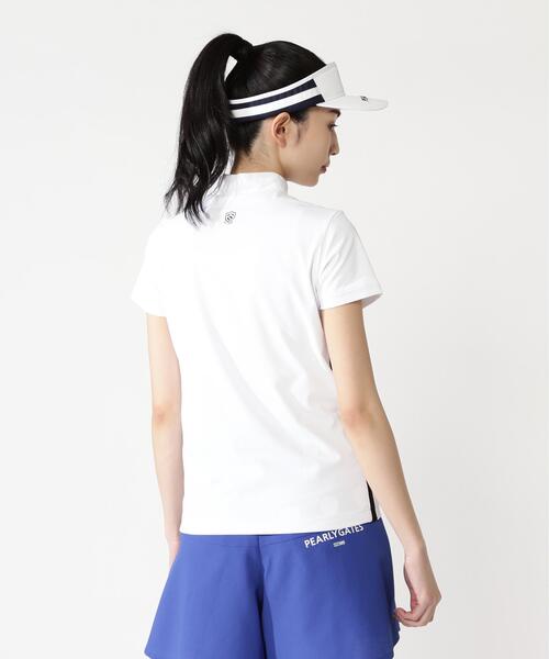 PEARLY GATES(パーリーゲイツ)の「【PEARLY GATES】メッシュジャージ(Tシャツ/カットソー・レディース・ネイビー/ホワイト・MEDIUM/SMALL/LARGE)」の8枚目の写真