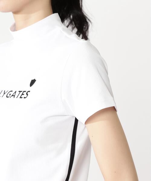 PEARLY GATES(パーリーゲイツ)の「【PEARLY GATES】メッシュジャージ(Tシャツ/カットソー・レディース・ネイビー/ホワイト・MEDIUM/SMALL/LARGE)」の10枚目の写真