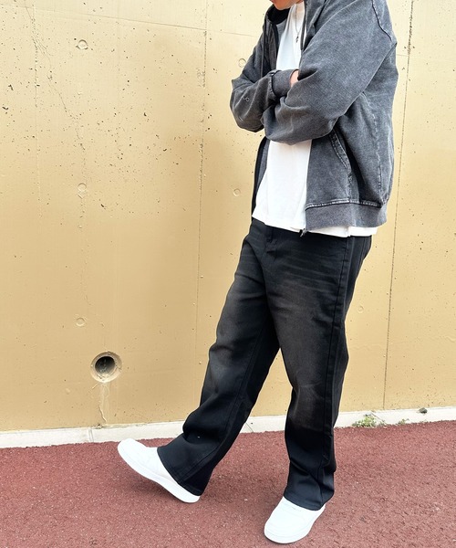 ARCADE(アーケード)の「ワイドストレート デニムパンツ ビンテージウォッシュデニムパンツ(デニムパンツ・メンズ・ネイビー系1/ネイビー系2/ブラック・L/XL/M)」の14枚目の写真