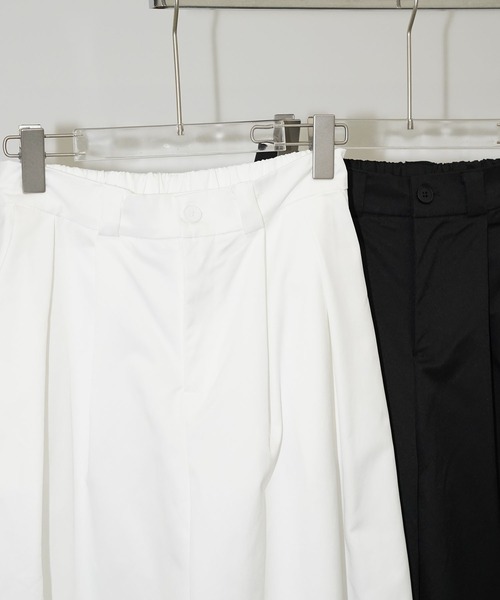 chuclla(チュクラ)の「ボリュームタック ワイドパンツ chw26s218(その他パンツ・レディース・ホワイト/ブラック・S/M/L)」の7枚目の写真