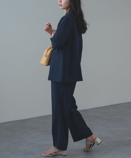 ANNA LUNA(アンナルナ)の「【ANNA LUNA】冷房対策 / UV対策 にも◎軽やかに羽織れる 麻調 5分袖 ジャケット(テーラードジャケット・レディース・ブラック/ベージュ/ネイビー・MEDIUM)」の19枚目の写真