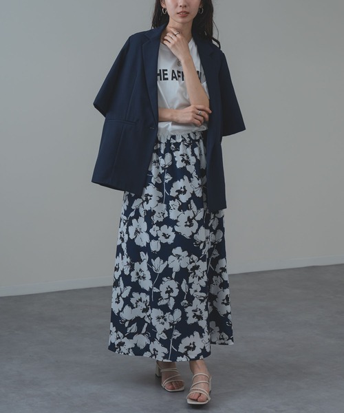 ANNA LUNA(アンナルナ)の「【ANNA LUNA】冷房対策 / UV対策 にも◎軽やかに羽織れる 麻調 5分袖 ジャケット(テーラードジャケット・レディース・ブラック/ベージュ/ネイビー・MEDIUM)」の13枚目の写真