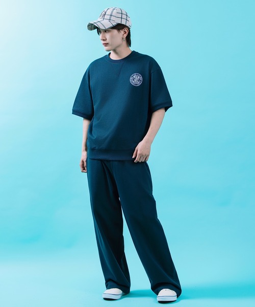 SIDEWAY STANCE（サイドウェイスタンス）の「【SIDEWAY STANCE】 裏毛 ワイド スウェットパンツ（スウェットパンツ・メンズ・ネイビー/ブラック/杢グレー・MEDIUM/LARGE/SMALL/X-LARGE）」の6枚目の写真