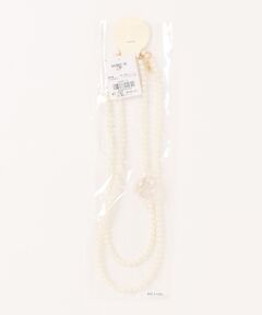 ビジューブローチのネックレス