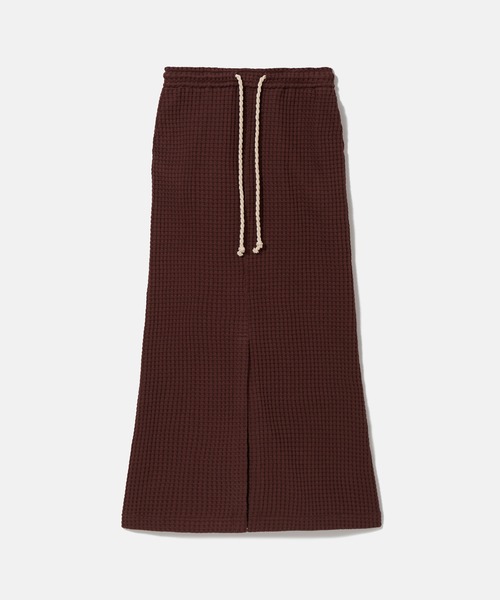 SEAGREEN(シーグリーン)の「SEAGREEN(シーグリーン) BIG WAFFLE SKIRT(スカート・レディース・ネイビー/ブラック/クリーム/ブラウン・2/1)」の2枚目の写真