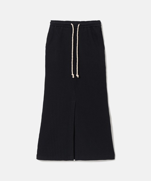 SEAGREEN(シーグリーン)の「SEAGREEN(シーグリーン) BIG WAFFLE SKIRT(スカート・レディース・ネイビー/ブラック/クリーム/ブラウン・2/1)」の1枚目の写真