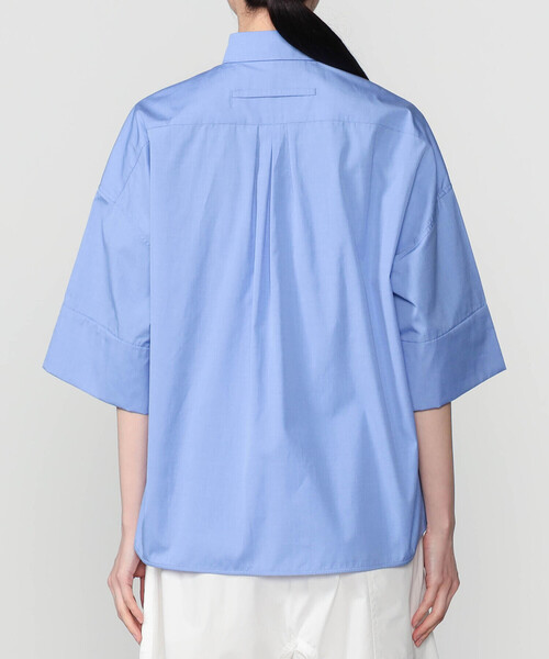 TICCA(ティッカ)の「TICCA | スクエア 半袖ダブルカフスシャツ WOMEN(シャツ/ブラウス・レディース・ブルー・F)」の3枚目の写真