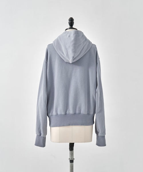 TAAKK(ターク)の「【TAAKK/ターク】Zip Hoodie/ジップフーディー/ウォッシャブル(パーカー・レディース・ブラック/ブルー・1)」の13枚目の写真